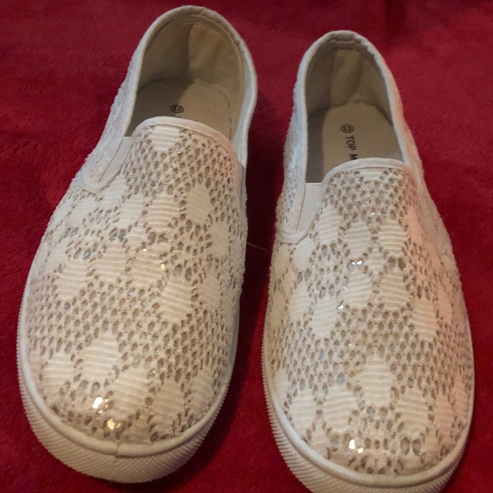 Top Moda Crochet Glitter Shoes